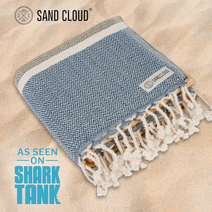 African Kikoi: Sand Cloud Turkish Beach Towel - Sand Free - Fast Drying image 2